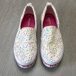 Sperry Top Sider Womens Sprinkle Slip-On Sneakers - Sz 7.5